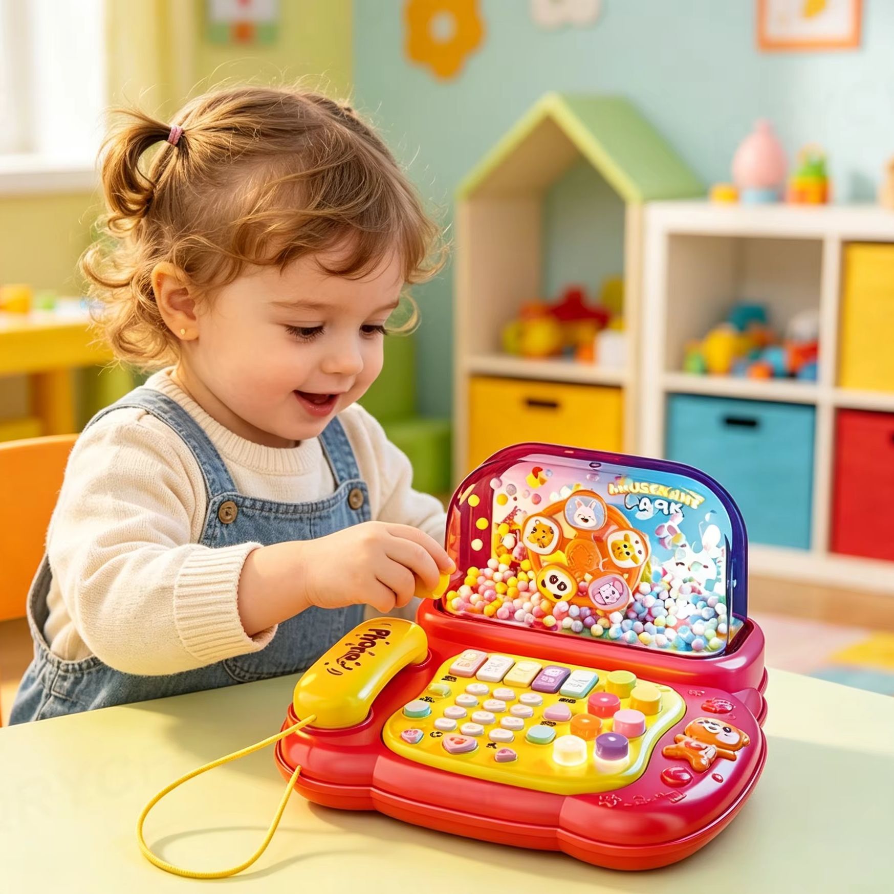 Kids Education Story - Kids Cartoon Simulation Telephone Toys Piano