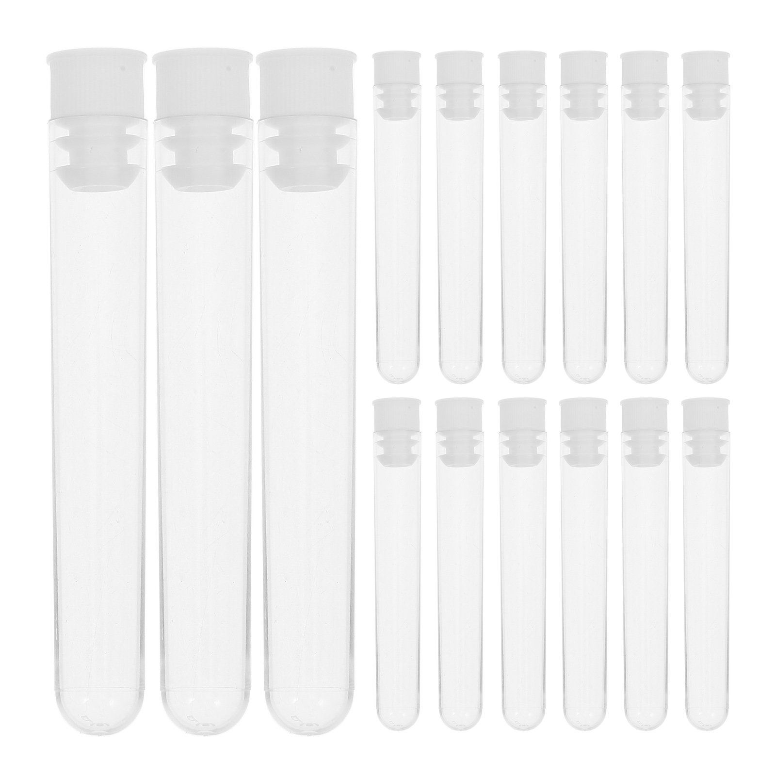 50Pcs Clear Test Tubes Plastic - Kids Education Youtube 评论和价格