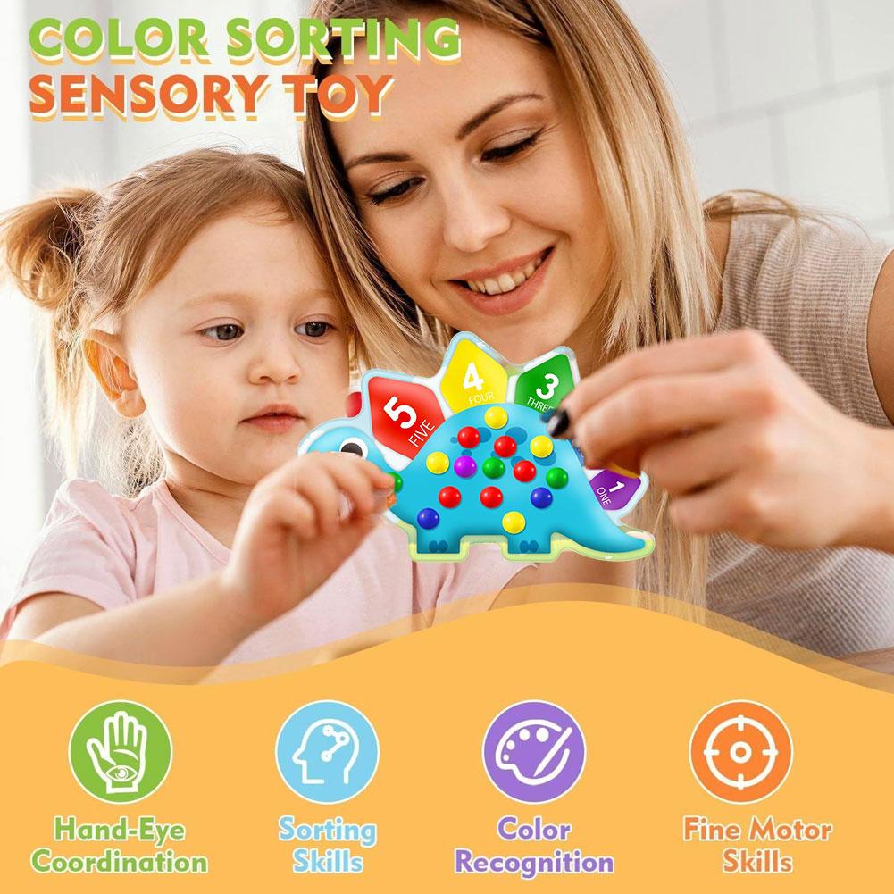 Dinosaur Sorting Toy Color Cog - Kids Education Design 评论和价格