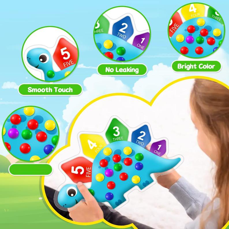 Dinosaur Sorting Toy Color Cog - Kids Education Design 评论和价格