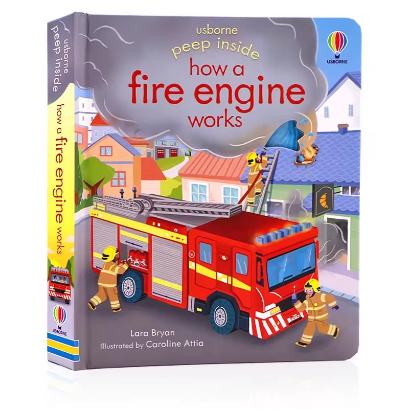 Usborne Peep Inside How A Fire - Kids Education Age 评论和价格