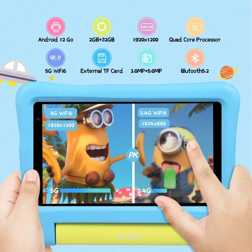 7 Inch 5G WiFi 6 Android12 A13 - Kids Education Software For Pc 评论和价格
