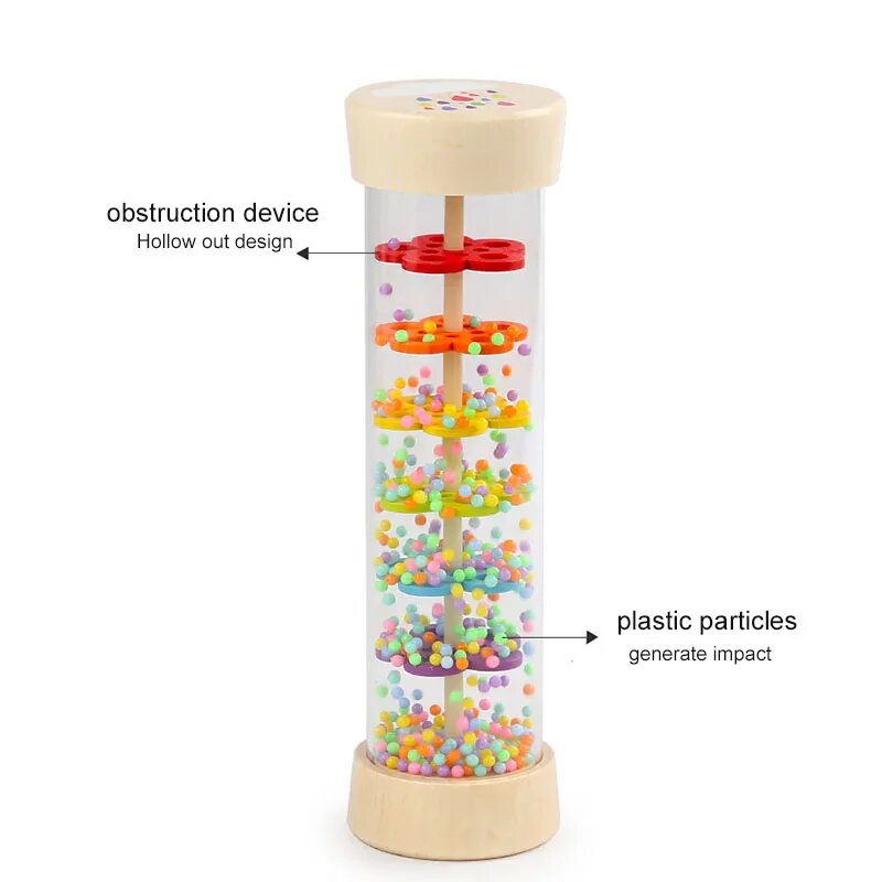 Rain Sound Tube Simulator Toy  - Kids Education Youtube 评论和价格