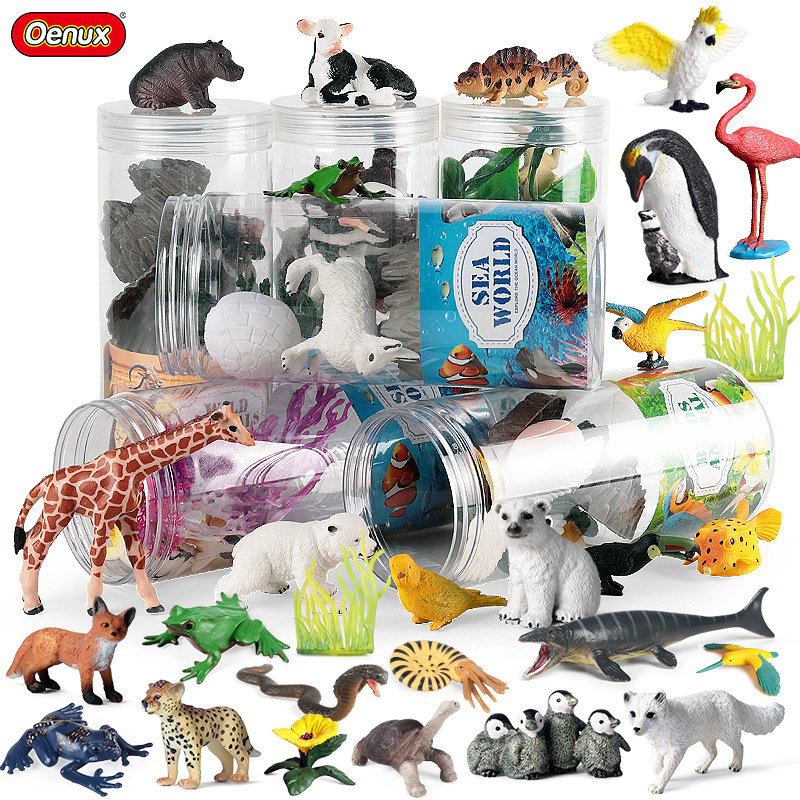 Oenux Miniature Animals Set Wi - Kids Without Education 评论和价格