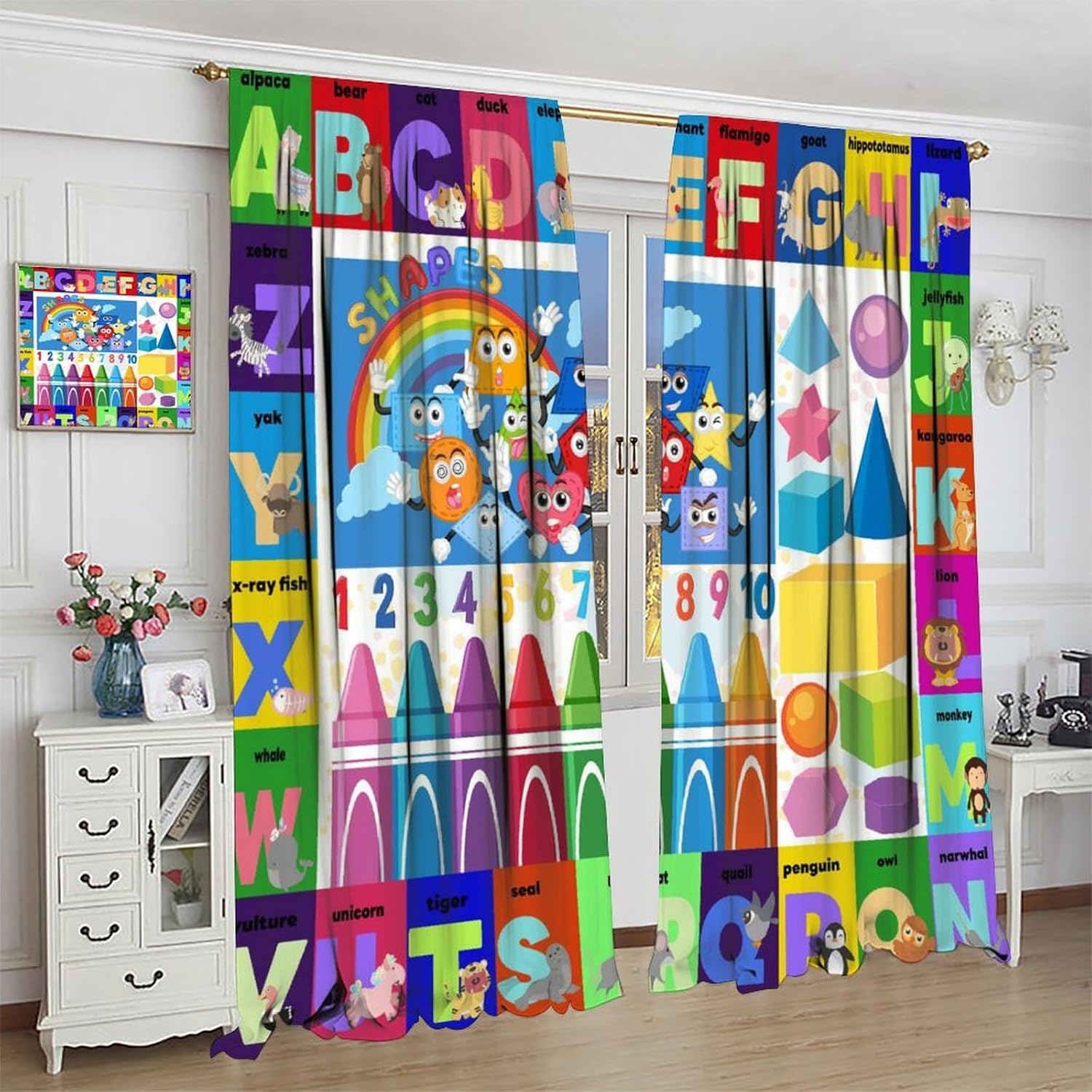 Colourful ABC Education Curtai - Kids Education Youtube 评论和价格