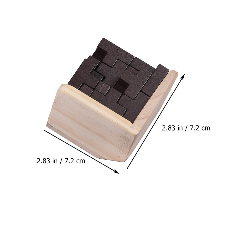 Wooden Educational Cube Puzzle - Brain Teaser Cube 评论和价格