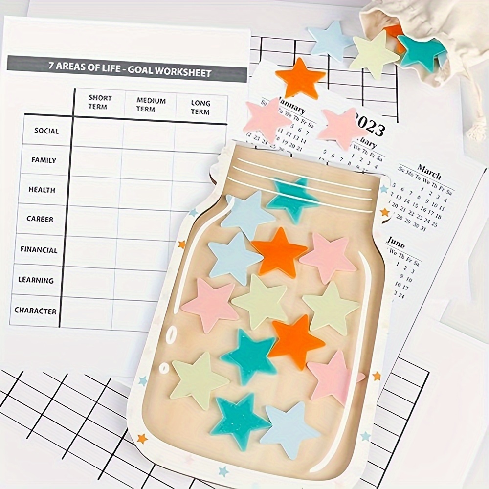 Magnetic Star Reward Jar, Clas - Kids Education System 评论和价格