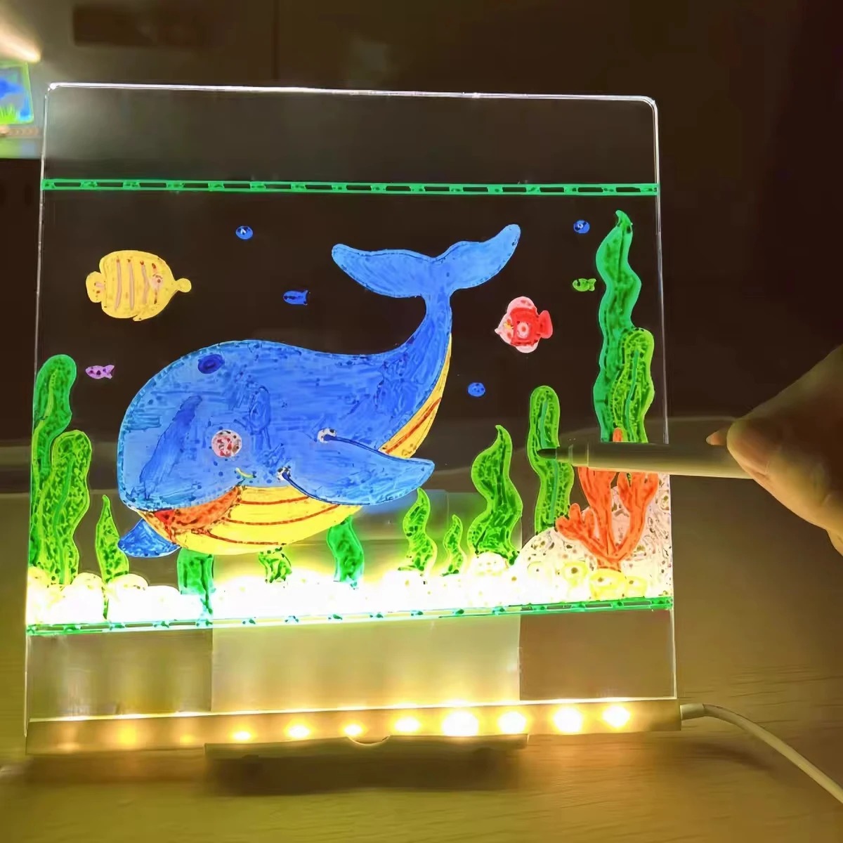 Magic Glow Kids Drawing Board: - Kids Education Age 评论和价格