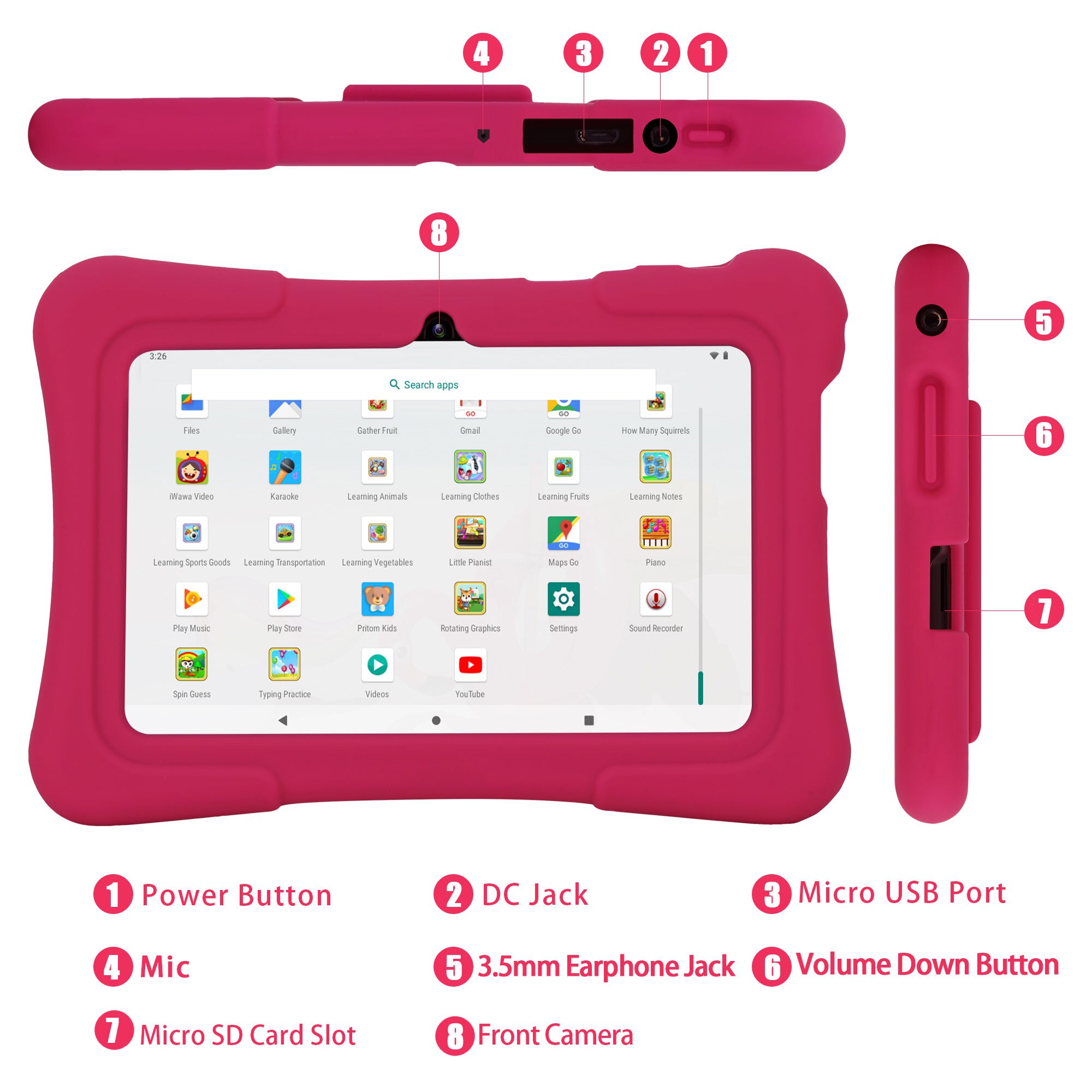 PRITOM 7 Inch Kids Tablet Quad - Kids Education Software For Pc 评论和价格