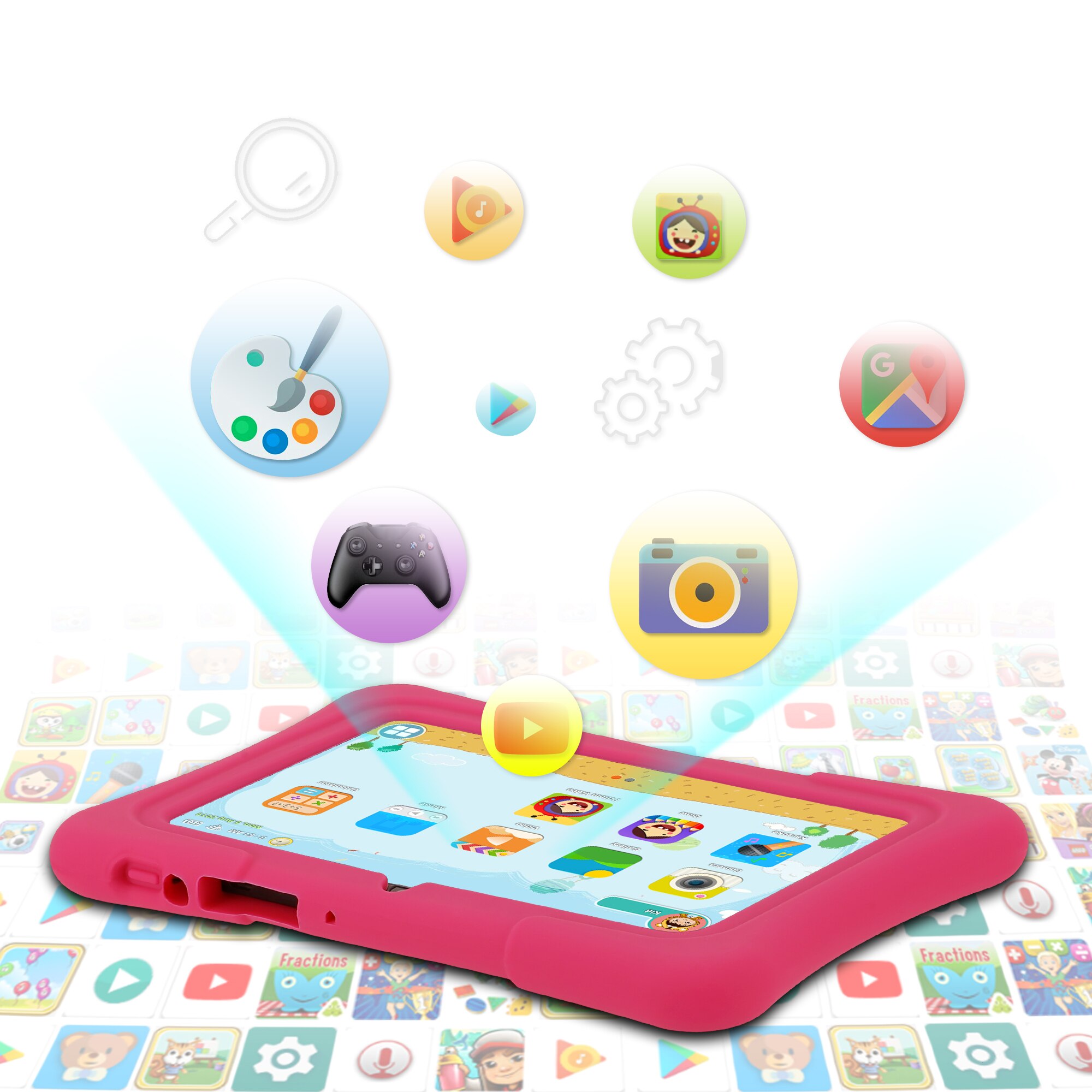 PRITOM 7 Inch Kids Tablet Quad - Kids Education Software For Pc 评论和价格