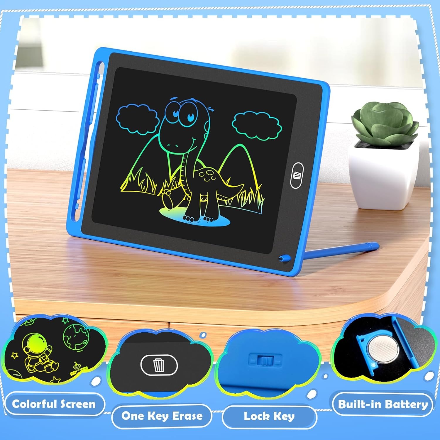 Pack LCD Writing Tablet for Ki - Kids Education Age 评论和价格