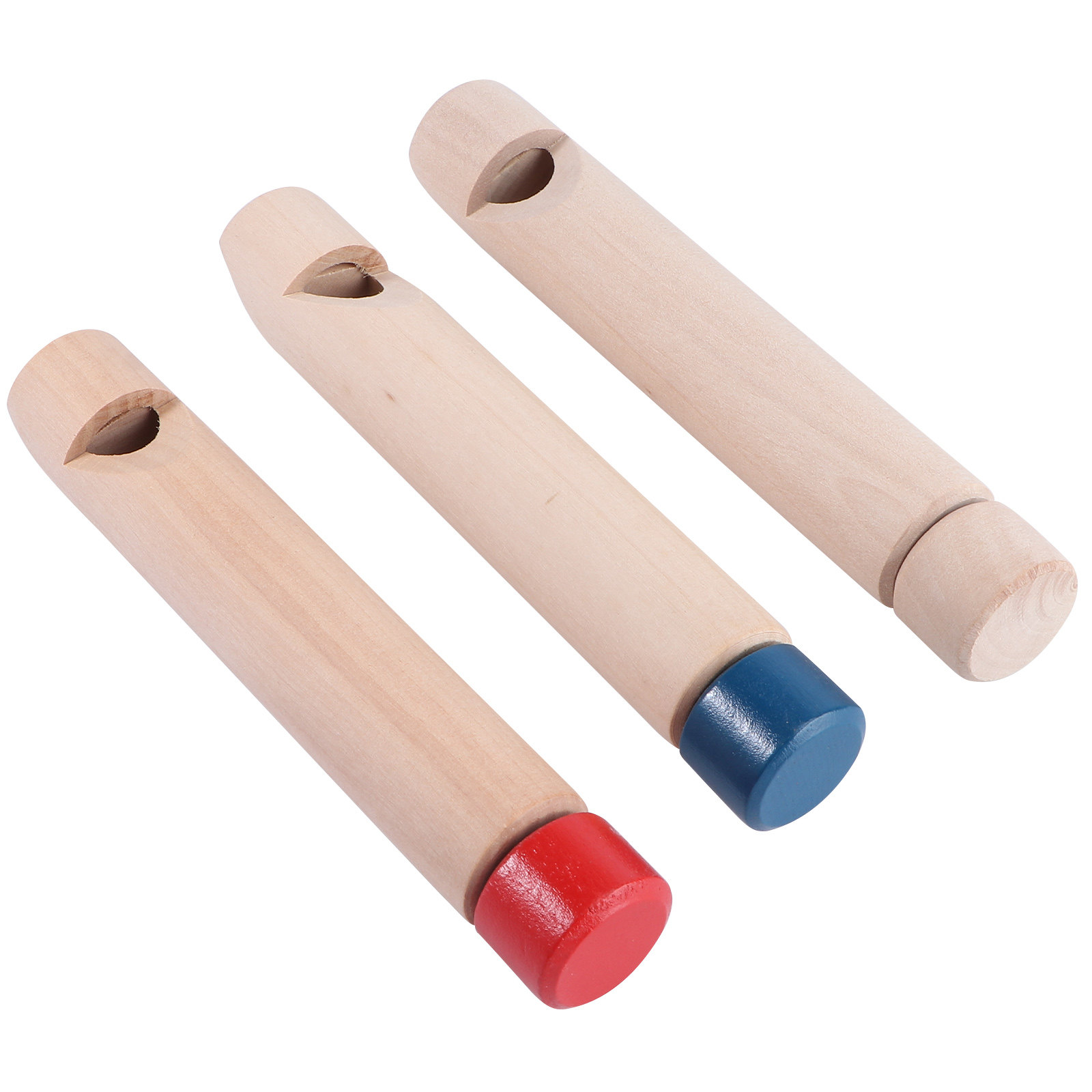 3Pcs Wooden Round-Mouth Whistl - Kids Education Design 评论和价格