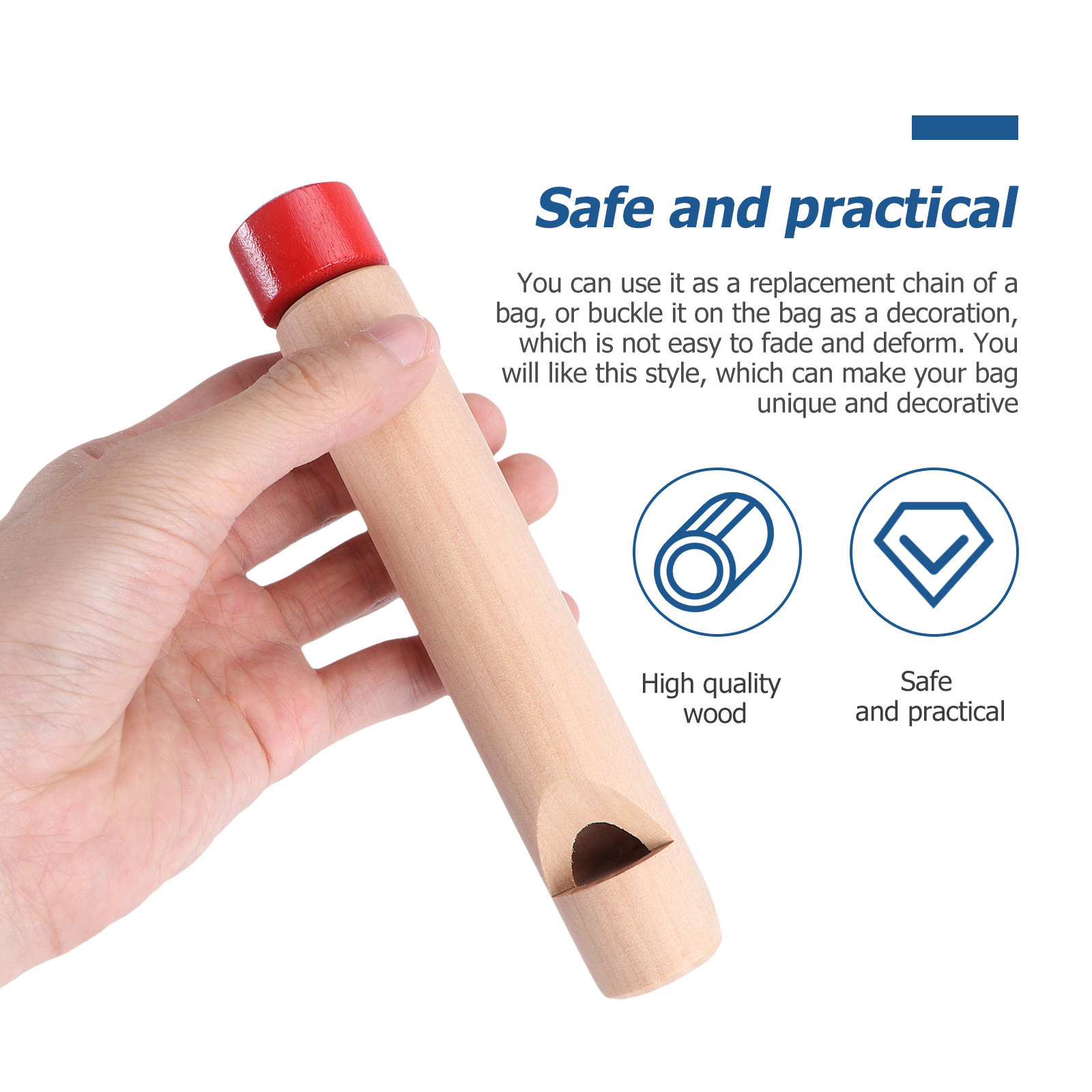 3Pcs Wooden Round-Mouth Whistl - Kids Education Design 评论和价格