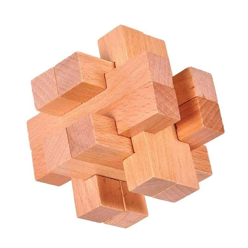 Wooden Brain Teaser for Adults - Brain Teaser Cube 评论和价格