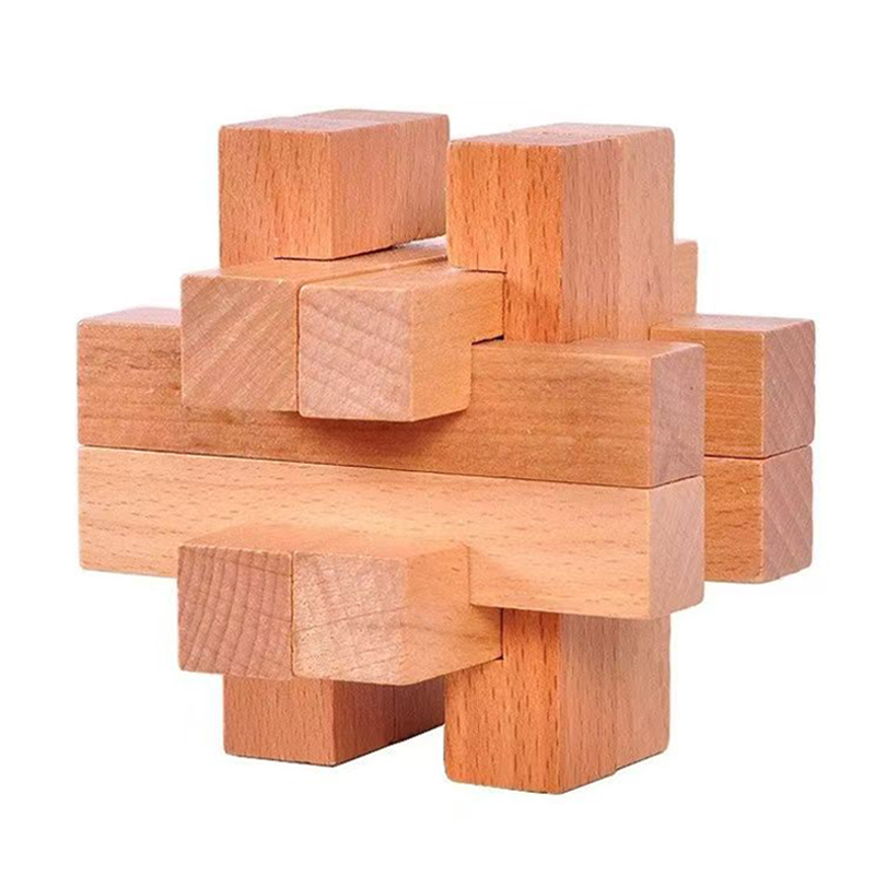 Wooden Brain Teaser for Adults - Brain Teaser Cube 评论和价格