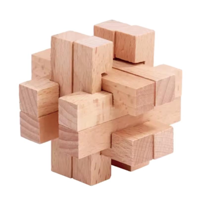 Wooden Brain Teaser for Adults - Brain Teaser Cube 评论和价格