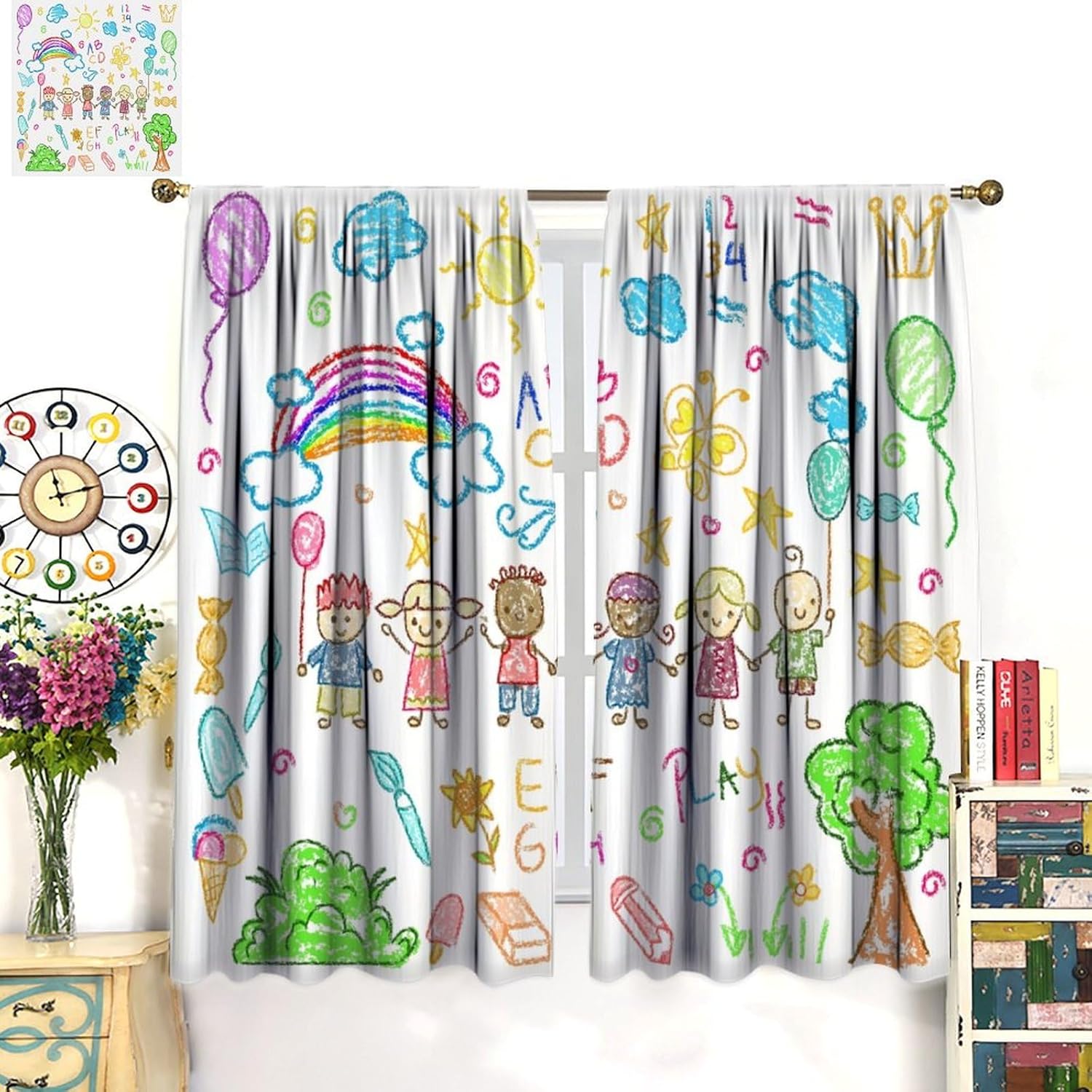 Educational Kids Study Curtain - Kids Education Youtube 评论和价格