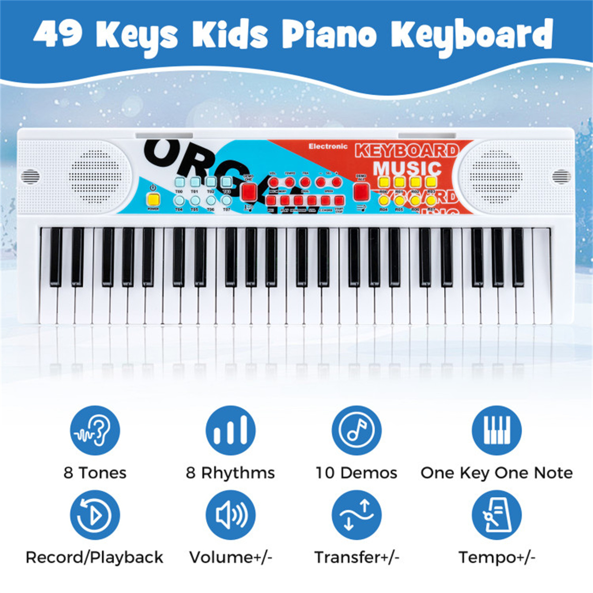 49 Keys Kids Electronic Keyboa - Kids Education Age 评论和价格