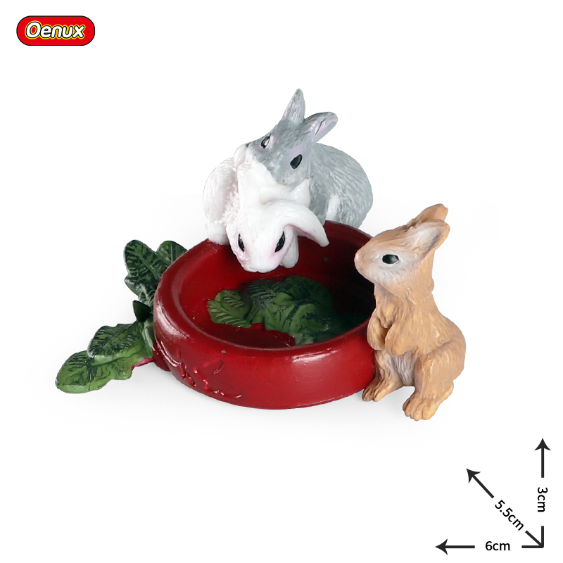 Oenux Lovely Farm Rabbit Bunny - Kids Without Education 评论和价格