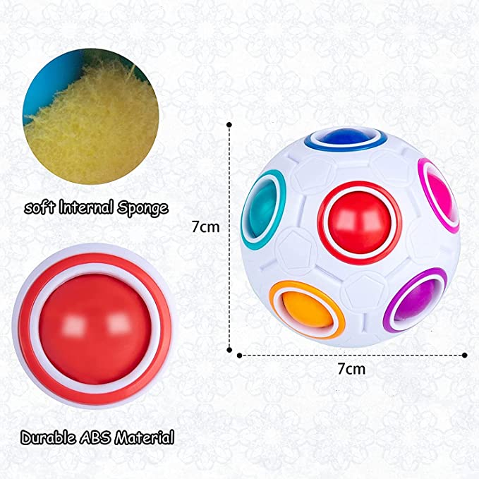 Magic Rainbow Puzzle Ball:3D S - Brain Teaser Cube 评论和价格